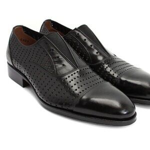 John Fluevog Mens The Gateways Sather Black Slip On Loafer Size 10.5 Leather